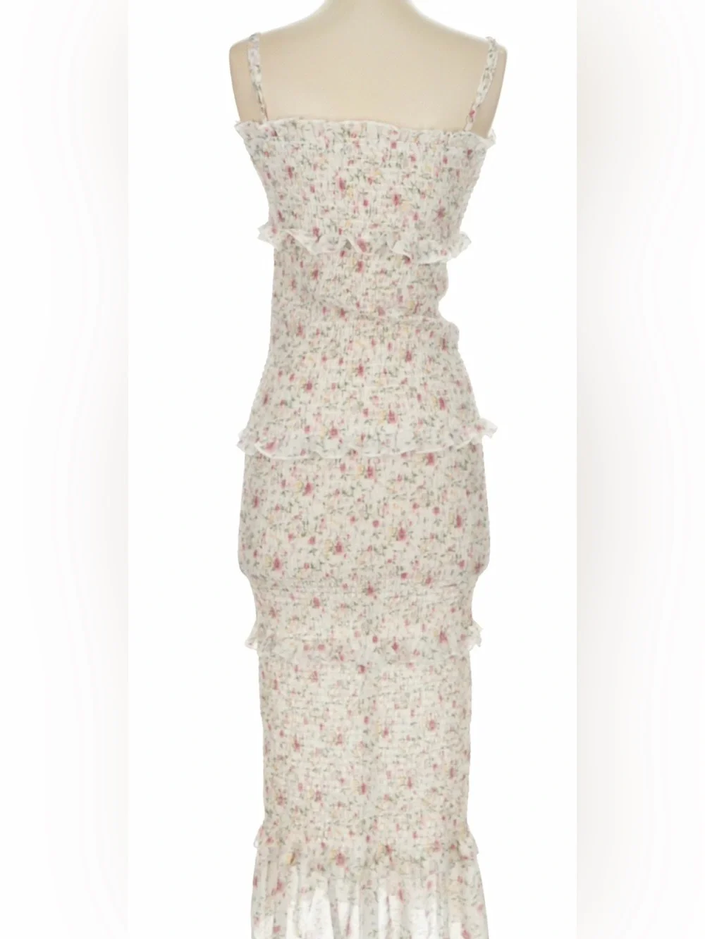 Mable Floral Ruffle Maxi Dress Small - Picture 2 of 4